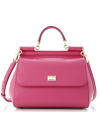 Pre-Owned Dolce & Gabbana Miss Sicily Bag Leather