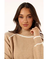 Petal and Pup Women's Rylee Contrast Hem Knit Sweater