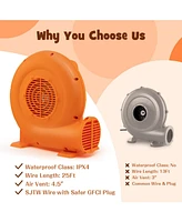550W Air Blower (0.7HP) for Inflatables with 25 feet Wire and Gfci Plug