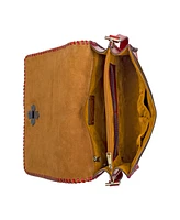 Patricia Nash Mabilia Leather Flap Crossbody