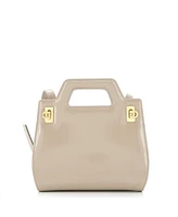 Pre-Owned Salvatore Ferragamo Mini Wanda Top Handle Shoulder Bag Leather