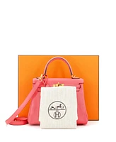 Pre-Owned Hermes Kelly 25 Handbag Pink Swift with Gold Hardware