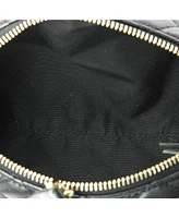 Pre-Owned Versace Medusa Chain Zip Shoulder Bag Quilted Leather