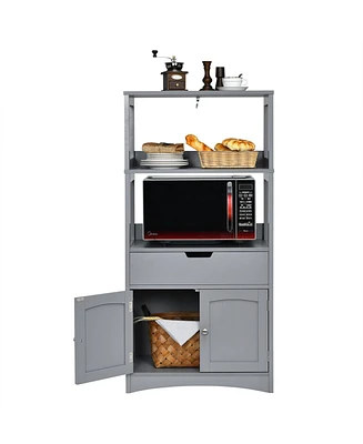 Bathroom Storage Cabinet with Drawer and Shelf Floor Cabinet
