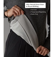 LuxLined Women's Merino Wool Cardigan Jacket