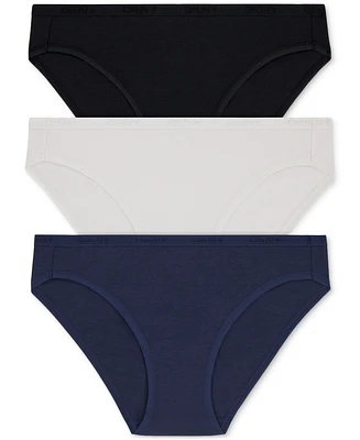 Dkny Women's Cotton Modal Bikini 3 Pack- DK8462P3