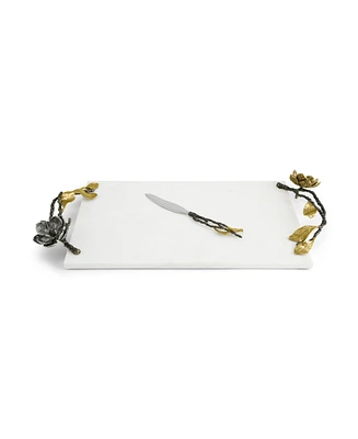 Michael Aram Vintage Bloom Extra Large Cheese Board with Knife