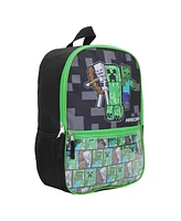 Bioworld Minecraft Backpack, 5 Piece Set
