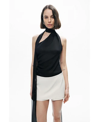 Nocturne Women's Shawl-Inspired Blouse
