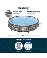 Bestway 56817E 12' x 30" Steel Pro Max Round Above Ground Swimming Pool w/ Pump