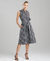 Natori Women's Embroidered Cotton A-Line Dress