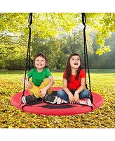 Sugift Kids 2-in-1 40 Inch Hanging Chair Detachable Swing Tent