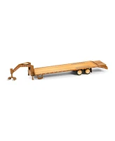 1/64 Weathered Gooseneck Trailer with Red & White Conspicuity Stripes 30522