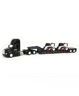 Ertl 1/64 Peterbilt 579 w/ Lowboy & 2 Bobcat S76 Skid-Steer Loaders, 2022 Ntt'Nc Show