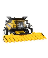Ertl 1/64 Prestige New Holland CR9.90 Combine With Folding Cornhead & Draper Header, One Time Production 45th Anniversary