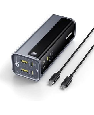 Baseus 145W Power Bank, 20,800mAh 4-Port Laptop Portable Charger (77Wh), Pd Fast Charging Battery Pack with Digital Display for MacBook, iPhone 16/15/