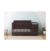 Graco Hadley 5-in-1 Convertible Crib and Changer with Drawer (Espresso)