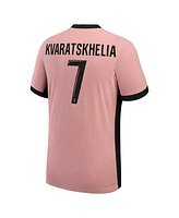 Nike Men's Khvicha Kvaratskhelia Pink Paris Saint-Germain 2024/25 Third Authentic Player Jersey