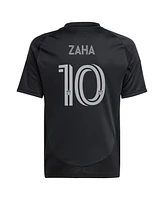 Adidas Big Boys and Girls Wilfried Zaha Black Charlotte Fc 2025 Fortress Kit Replica Player Jersey