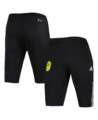 Adidas Men's Black Nashville Sc 2023 On-Field Training Aeroready Slim Fit Half Pants
