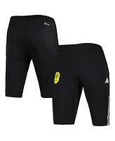 Adidas Men's Black Nashville Sc 2023 On-Field Training Aeroready Slim Fit Half Pants