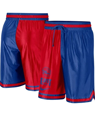 Nike Men's Royal/Red Philadelphia 76ers Courtside Versus Force Split Dna Performance Shorts
