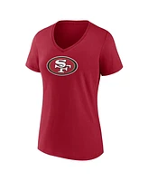 Fanatics Women's Scarlet San Francisco 49ers Plus Mother's Day 1 Mom V-Neck T-Shirt