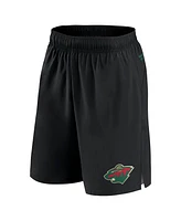 Fanatics Men's Black Minnesota Wild Authentic Pro Tech Shorts