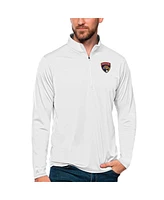 Antigua Men's White Florida Panthers Tribute Quarter-Zip Pullover Sweatshirt