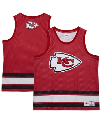 Mitchell & Ness Men's Red Kansas City Chiefs Jersey Logo Tank Top