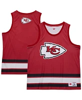Mitchell & Ness Men's Red Kansas City Chiefs Jersey Logo Tank Top