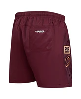 Pro Standard Men's Wine Cleveland Cavaliers Area Code Shorts