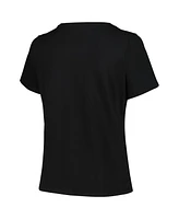 Profile Women's Black Carolina Hurricanes Plus Arch Over Logo T-Shirt