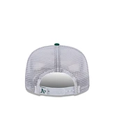 New Era Men's Green Oakland Athletics Cooperstown Collection Team Horizon 9FIFTY A-Frame Trucker Snapback Hat