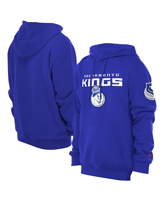 New Era Men's Blue Sacramento Kings 2024/25 City Edition Chenille Heavyweight Pullover Hoodie