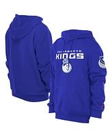 New Era Men's Blue Sacramento Kings 2024/25 City Edition Chenille Heavyweight Pullover Hoodie