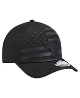New Era Men's Black Chicago Bulls Game Day Flag A-Frame 9FORTY Adjustable Hat
