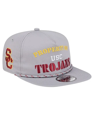 New Era Men's Gray Usc Trojans Golfer Vintage Adjustable Hat
