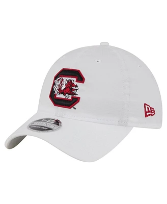 New Era Men's White South Carolina Gamecocks Active Ripstop 9TWENTY Adjustable Hat