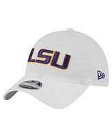 New Era Men's White Lsu Tigers Active Ripstop 9TWENTY Adjustable Hat