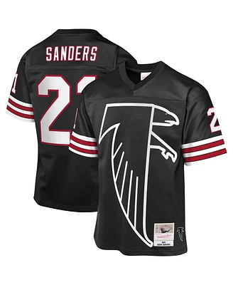 Mitchell & Ness Big Boys and Girls Deion Sanders Black Atlanta Falcons 1992 Throwback Fashion Jersey
