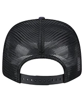 New Era Men's Navy/Black Cleveland Browns Adventure Drinks Pattern 9SEVENTY Stretch-Snap Hat