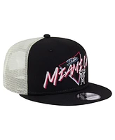New Era Men's Black Inter Miami Cf Neon 9FIFTY Snapback Hat
