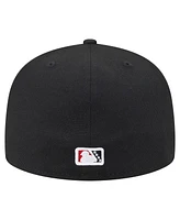 New Era Men's Black Rochester Red Wings Authentic Collection 59FIFTY Fitted Hat