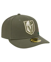 New Era Men's Olive Vegas Golden Knights Tonal Florals 59FIFTY Fitted Hat