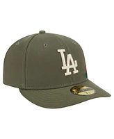 New Era Men's Olive Los Angeles Dodgers Tonal Florals 59FIFTY Fitted Hat