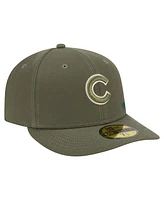 New Era Men's Olive Chicago Cubs Tonal Florals 59FIFTY Fitted Hat