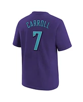 Nike Big Boys and Girls Corbin Carroll Purple Arizona Diamondbacks Fuse City Connect Name Number T-Shirt