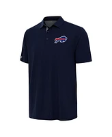 Antigua Men's Navy/Gray Buffalo Bills Era Polo Shirt