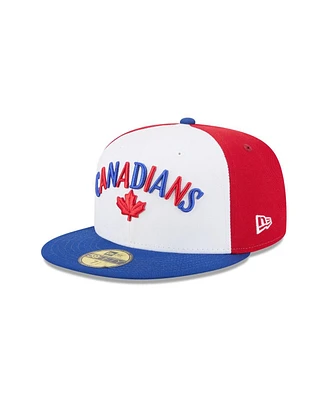 New Era Men's White Vancouver Canadians Theme Nights 59FIFTY Fitted Hat